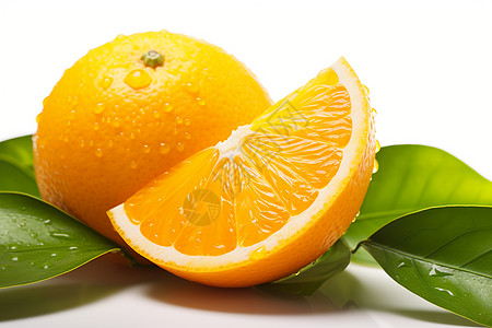 清爽可口的橙子图片