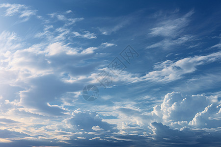 天空中美丽的云层图片