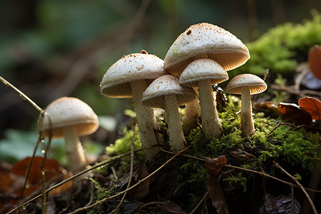 野生新鲜蘑菇图片