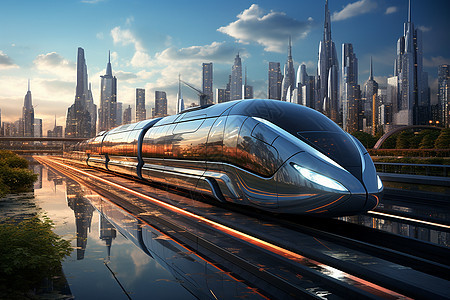 未来的高科技列车图片