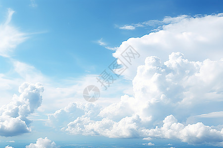 天空中的云天空中有云海背景