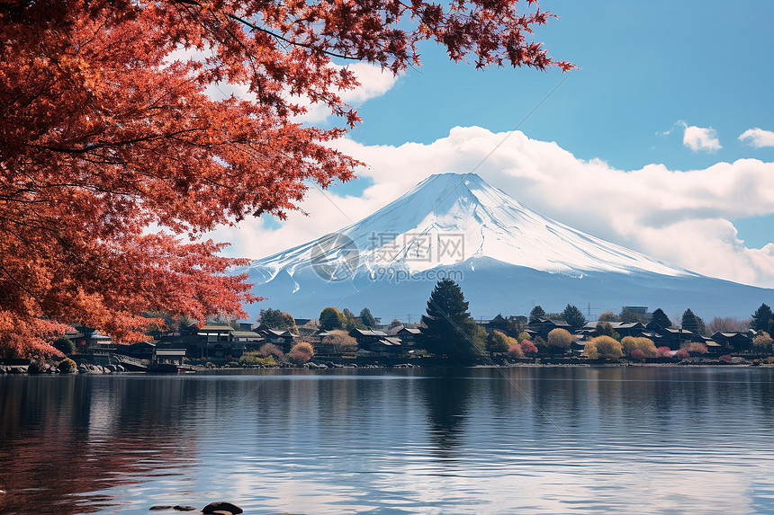 日本富士山图片