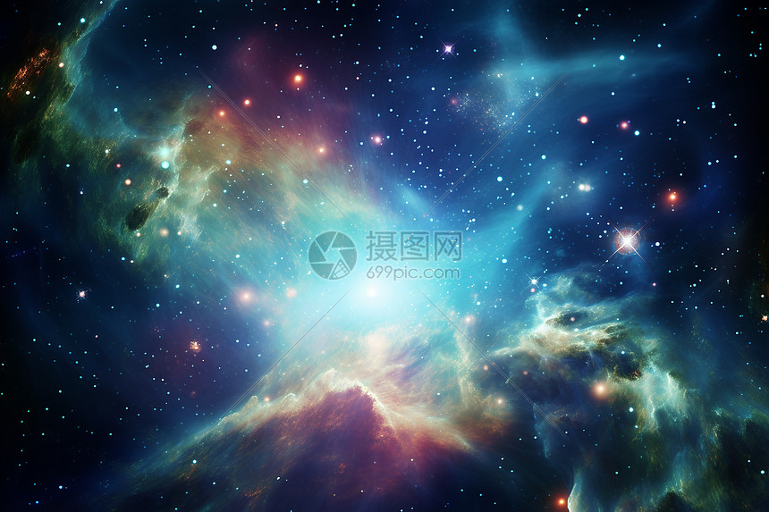 彩色的宇宙图片