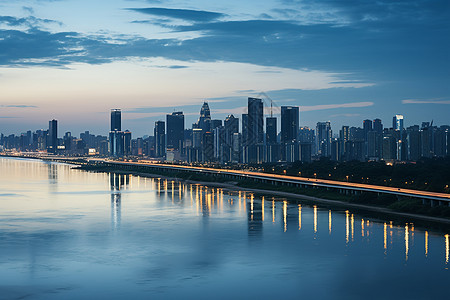 一座跨越河流的桥梁图片