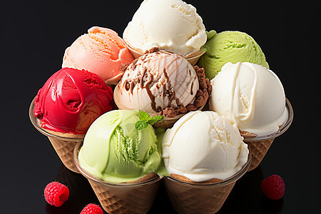 甜蜜浓郁冰淇淋的诱惑图片