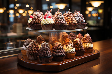 甜品世界多样巧克力蛋糕图片