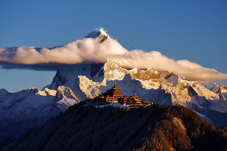 雄伟雪山图片