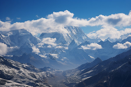 山脉的壮丽景色图片