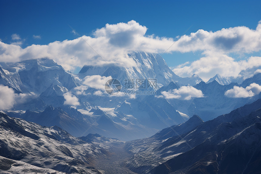 山脉的壮丽景色图片