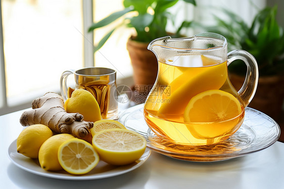 柠檬茶水图片