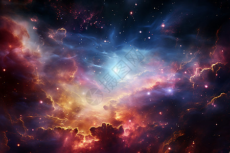 银河系中的星云图片