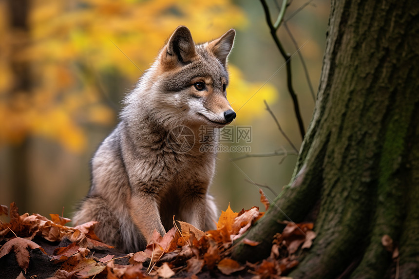 林中的狐狸图片