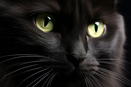 黑猫注视镜头图片