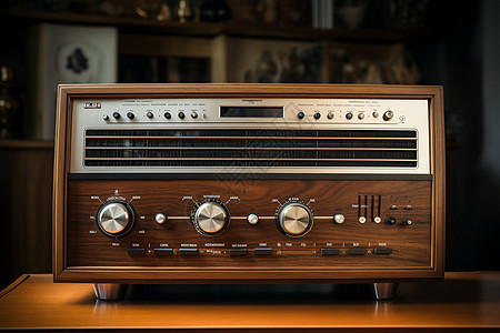 复古的经典收音机背景图片