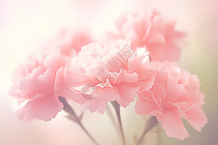 盛开的粉色康乃馨图片