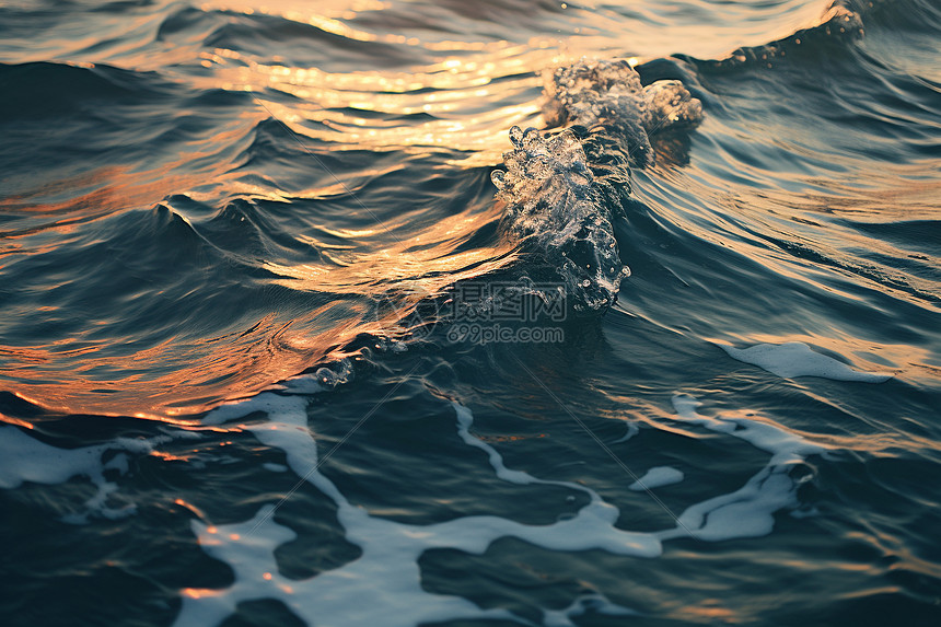 水面的波浪图片