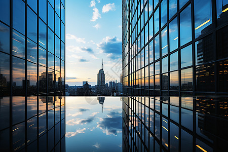 科技建筑城市天际线背景