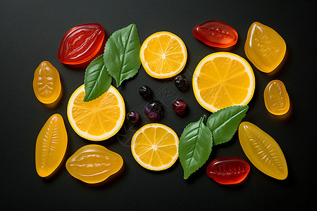 创意水果形状软糖图片