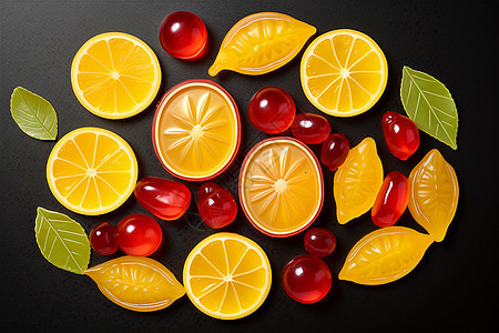 水果形状的美味软糖图片