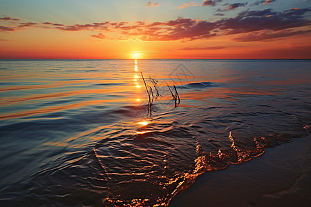 海边夕阳图片