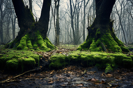 绿色自然的森林图片