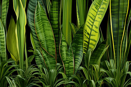 户外生长的绿色植物图片