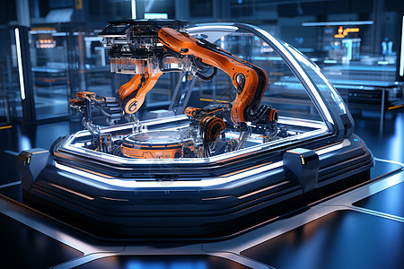 未来工厂的机器人图片