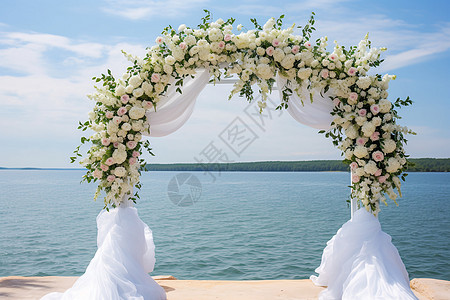 梦幻海滩婚礼图片