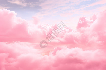 粉色天空粉色云彩设计图片