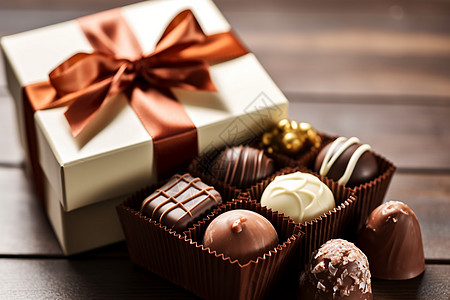 香甜诱人的巧克力礼盒图片