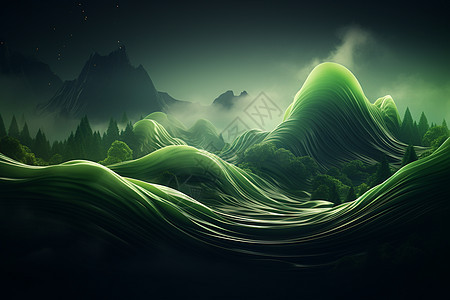 抽象水波纹山脉创意背景图片