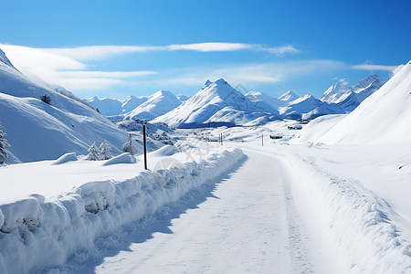 冰天雪地背景图片