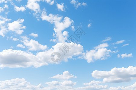 漂浮白色云朵蓝天下美丽的云层背景