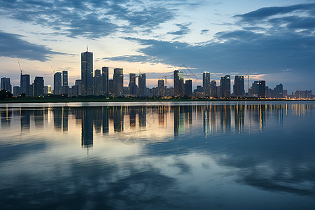 繁华的城市建筑景观图片