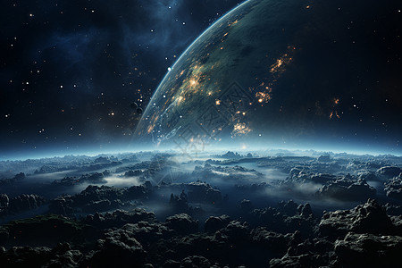 宇宙地球科技场景图片