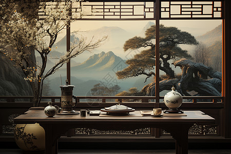 中国之尊中国传统古典之美背景
