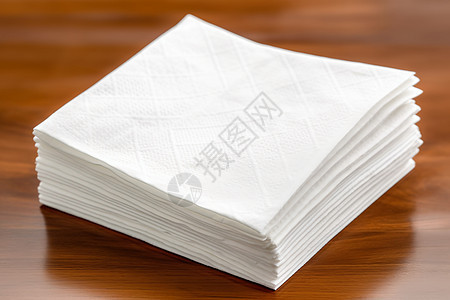 白餐巾纸堆图片