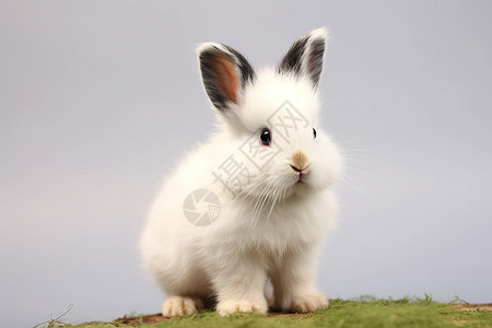 可爱的白兔图片