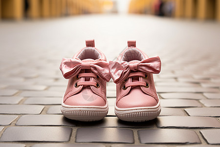 一双粉色鞋图片