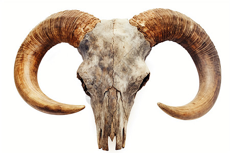 水牛的脑袋骨骼背景图片