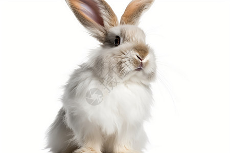 可爱的宠物白兔图片
