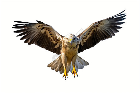 展翅飞翔的老鹰背景图片