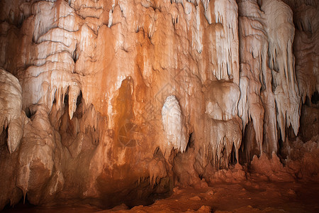 钟乳石石洞背景图片