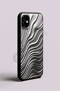 金属质感的水波纹手机壳图片