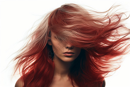 红发女人图片