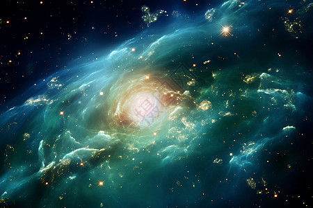 宇宙中的斑斓之光图片