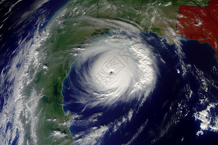 地球中间的飓风图片