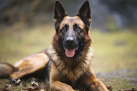 可爱的警犬比利时的高清图片