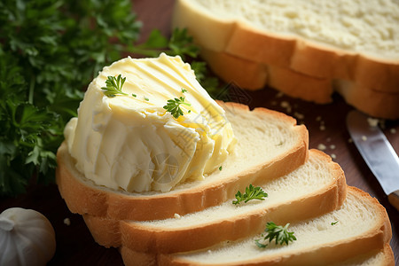黄油香草面包图片