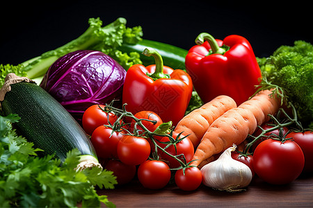 厨房健康的蔬菜背景图片